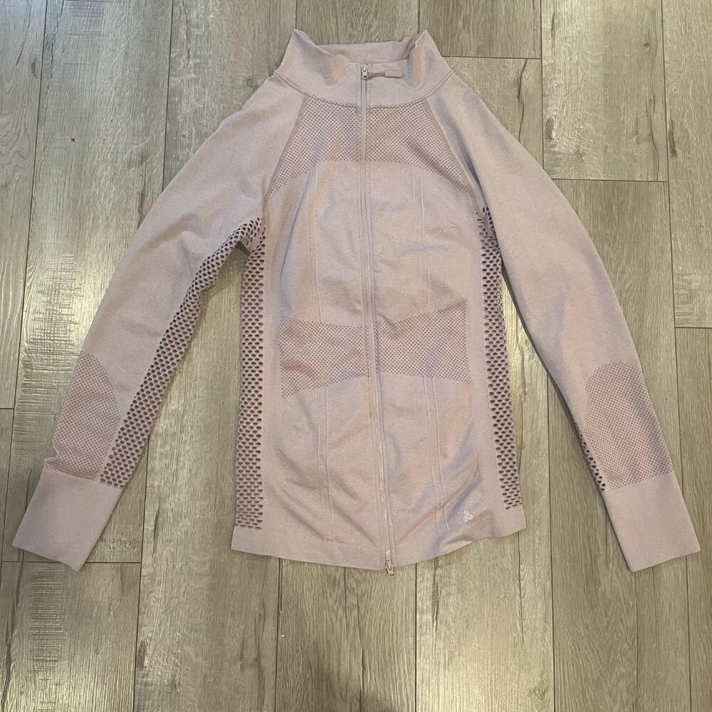 Soho Sport full zip up athletic jacket color light purple size small